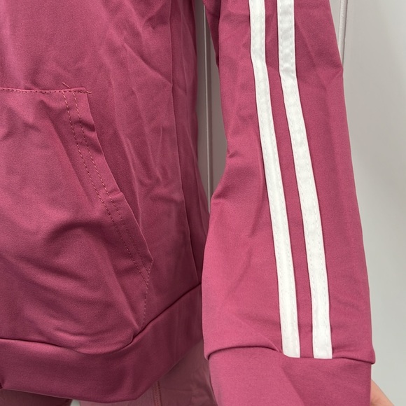 🆕Lydaa Athletic Jacket & Short Set Rose & White W/Pockets & Stripes S,M,L & XL - Picture 3 of 10